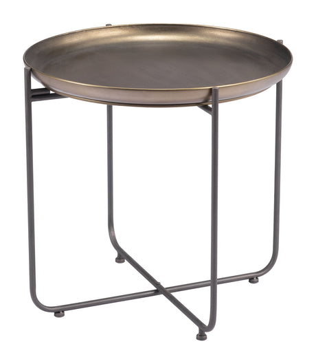 Bronson Bronze Side Table by Zuomod at Eve Furniture