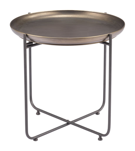 Bronson Bronze Side Table by Zuomod at Eve Furniture