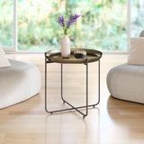 Bronson Bronze Side Table by Zuomod at Eve Furniture
