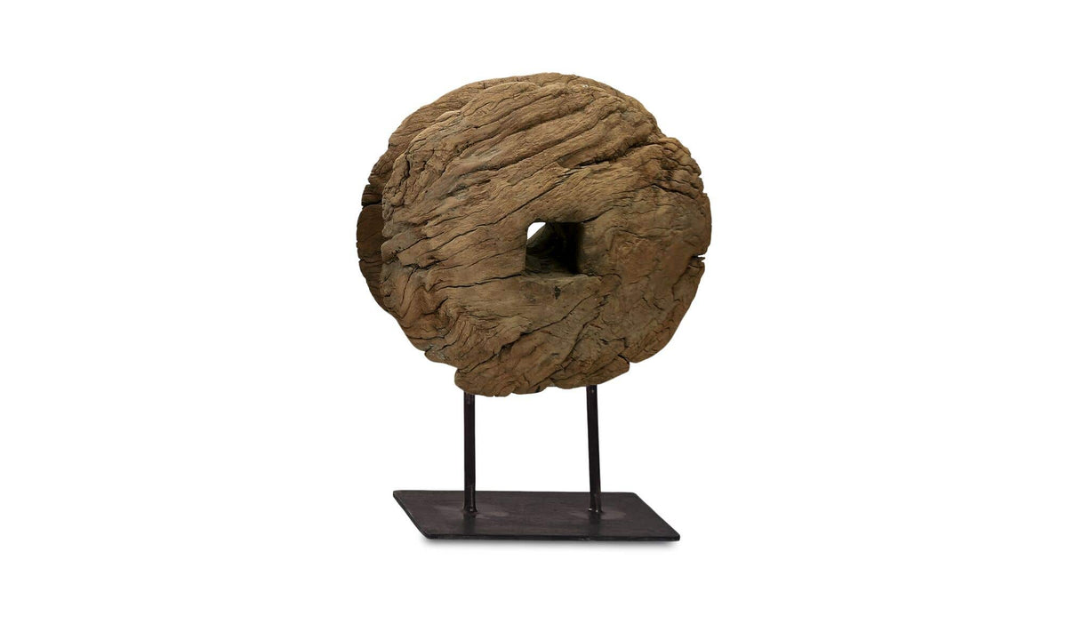 Bronte Reclaimed Wood Sculpture by Moe's Home at Eve Furniture