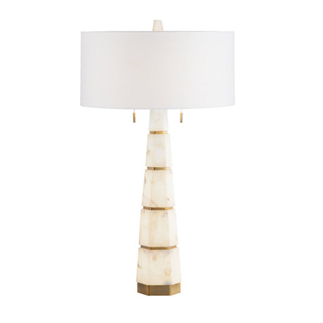 Bronte White/Gold Buffet Lamp by Crestview at Eve Furniture