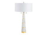 Bronte White/Gold Buffet Lamp by Crestview at Eve Furniture