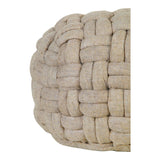 Bronya Pouf Cappuccino by Moe's Home at Eve Furniture