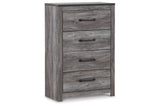 Bronyan Dark Gray Chest of Drawers by Ashley at Eve Furniture