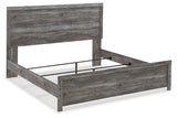 Bronyan Dark Gray King Panel Bed by Ashley at Eve Furniture