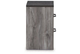 Bronyan Dark Gray Nightstand by Ashley at Eve Furniture