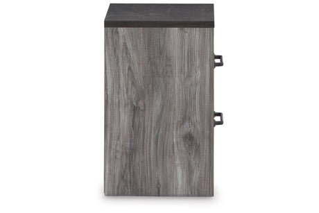 Bronyan Dark Gray Nightstand by Ashley at Eve Furniture