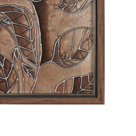 Bronze Beauty II by Studio M a handmade Original Framed 3D Textured Artwork by Mercana at Eve Furniture