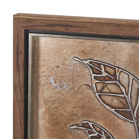 Bronze Beauty II by Studio M a handmade Original Framed 3D Textured Artwork by Mercana at Eve Furniture