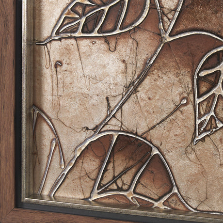 Bronze Beauty II by Studio M a handmade Original Framed 3D Textured Artwork by Mercana at Eve Furniture