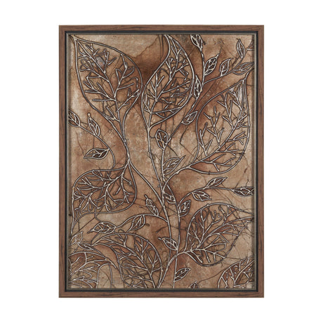 Bronze Beauty II by Studio M a handmade Original Framed 3D Textured Artwork by Mercana at Eve Furniture