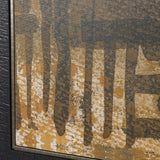 Bronze Geometry I by Mercana Studio Hand-Embellished Textured Framed Canvas Artwork by Mercana at Eve Furniture