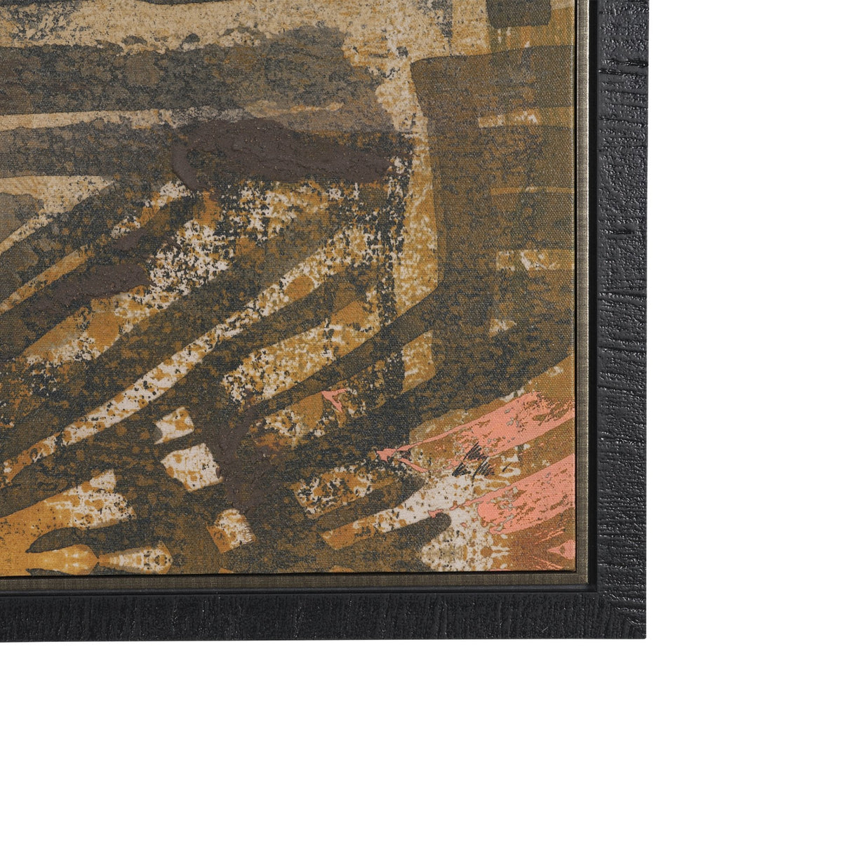 Bronze Geometry I by Mercana Studio Hand-Embellished Textured Framed Canvas Artwork by Mercana at Eve Furniture