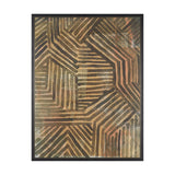 Bronze Geometry I by Mercana Studio Hand-Embellished Textured Framed Canvas Artwork by Mercana at Eve Furniture