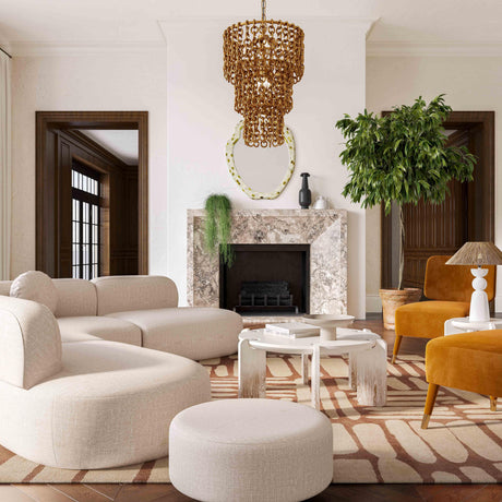 Broohah Upholstered Ottoman by TOV Furniture at Eve Furniture