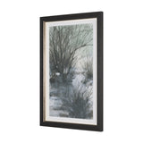 Brook and Willows I by Mercana Studio Hand Embelished Textured Framed Artwork Matted under Glass by Mercana at Eve Furniture