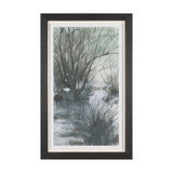 Brook and Willows I by Mercana Studio Hand Embelished Textured Framed Artwork Matted under Glass by Mercana at Eve Furniture