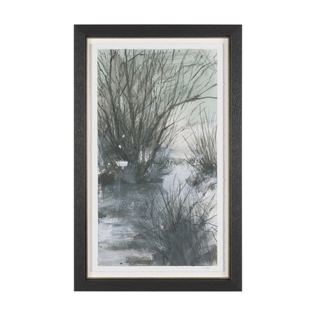 Brook and Willows I by Mercana Studio Hand Embelished Textured Framed Artwork Matted under Glass by Mercana at Eve Furniture
