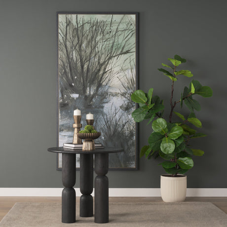 Brook and Willows I by Mercana Studio Hand-Embellished Textured Framed Canvas Artwork by Mercana at Eve Furniture