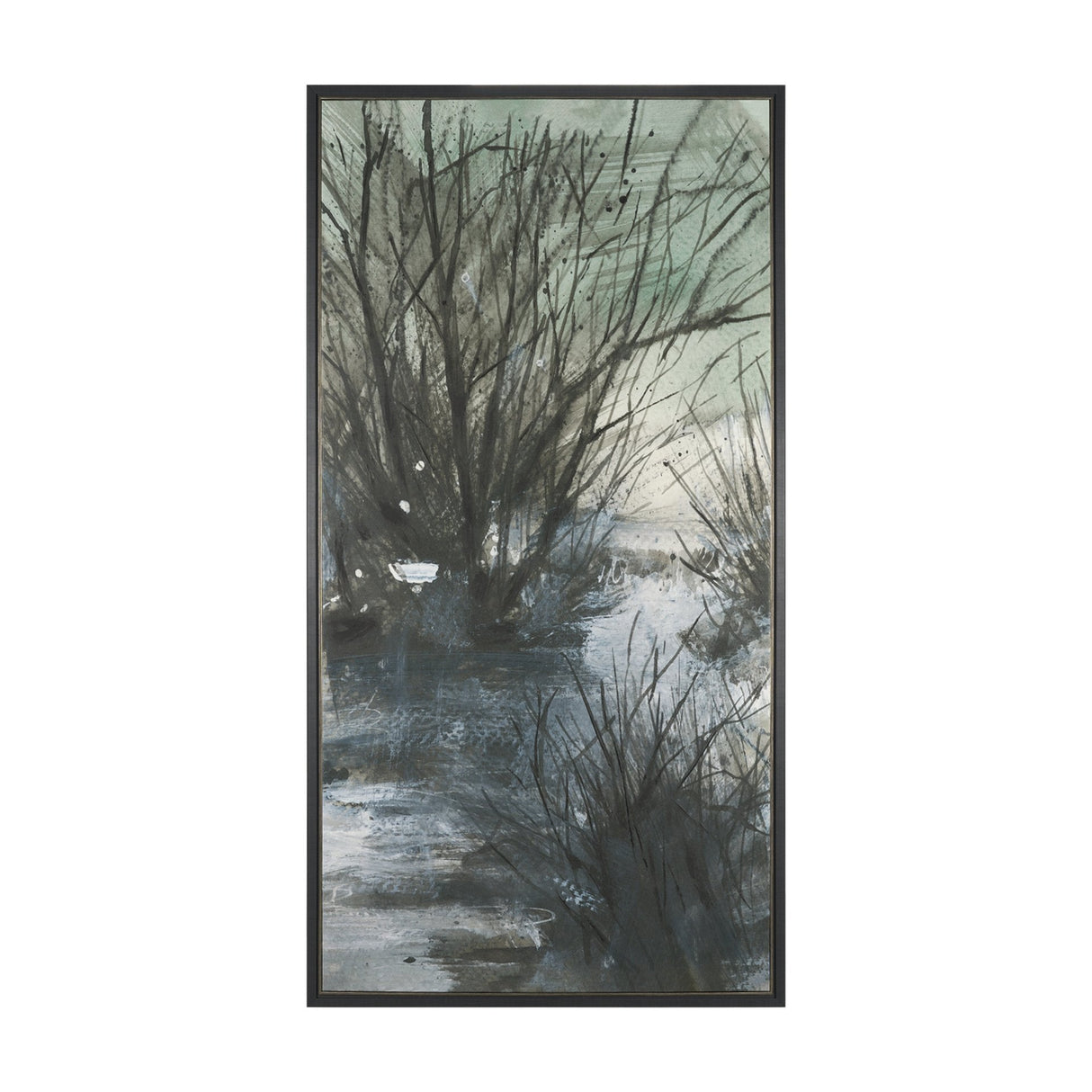 Brook and Willows I by Mercana Studio Hand-Embellished Textured Framed Canvas Artwork by Mercana at Eve Furniture