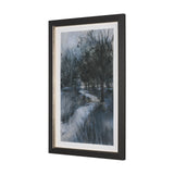 Brook and Willows II by Mercana Studio Hand Embelished Textured Framed Artwork Matted under Glass by Mercana at Eve Furniture