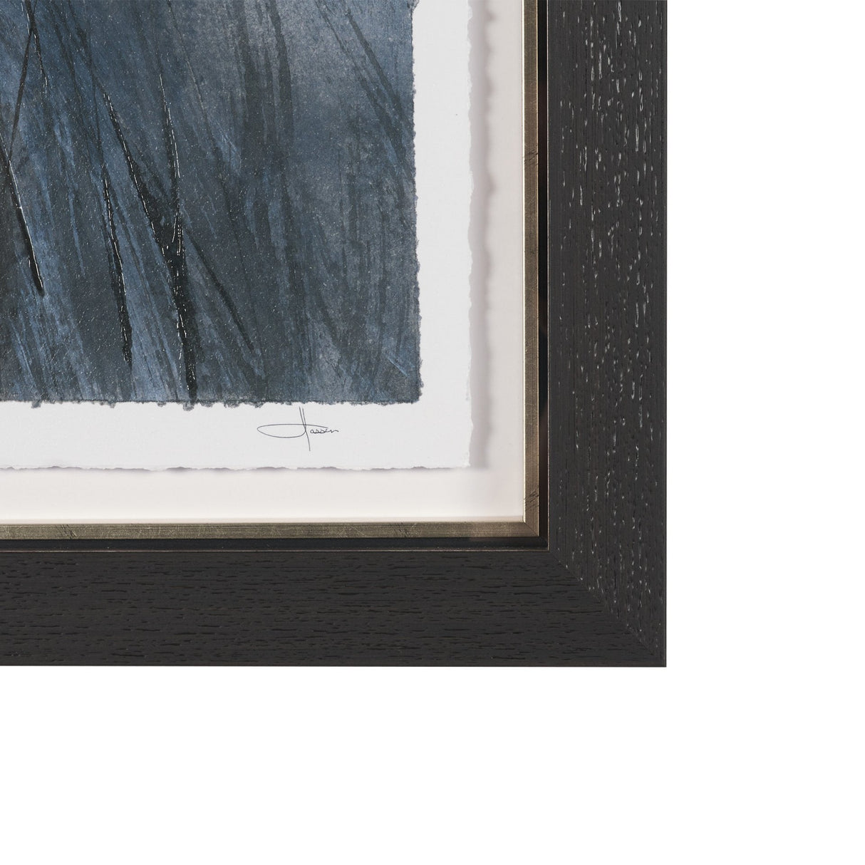 Brook and Willows II by Mercana Studio Hand Embelished Textured Framed Artwork Matted under Glass by Mercana at Eve Furniture