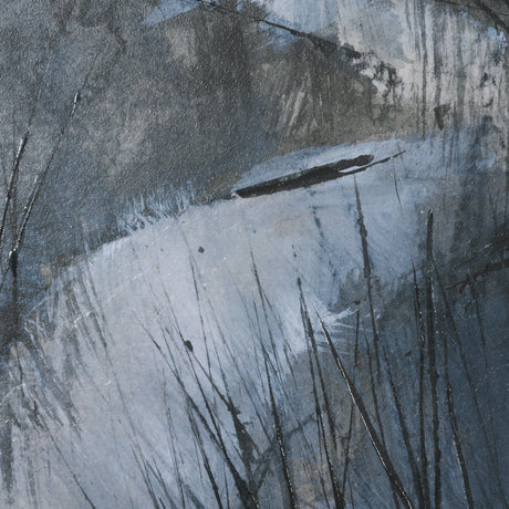 Brook and Willows II by Mercana Studio Hand Embelished Textured Framed Artwork Matted under Glass by Mercana at Eve Furniture