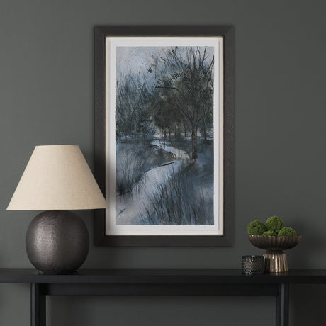Brook and Willows II by Mercana Studio Hand Embelished Textured Framed Artwork Matted under Glass by Mercana at Eve Furniture