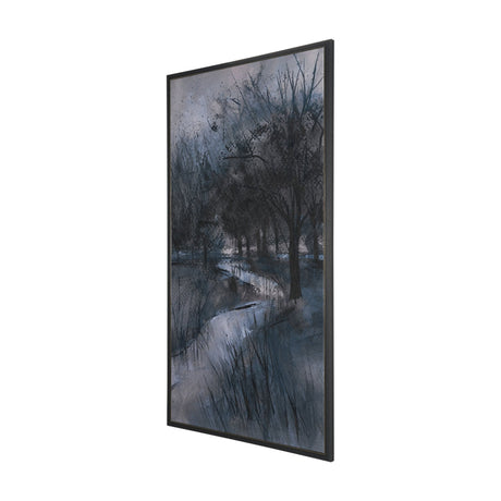 Brook and Willows II by Mercana Studio Hand-Embellished Textured Framed Canvas Artwork by Mercana at Eve Furniture