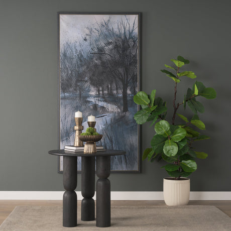 Brook and Willows II by Mercana Studio Hand-Embellished Textured Framed Canvas Artwork by Mercana at Eve Furniture