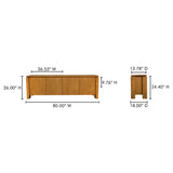 Brook Country Oak Media Unit by MOES at Eve Furniture