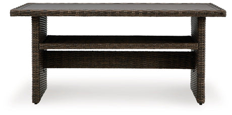 Brook Ranch Brown Outdoor Multi-use Table by Ashley at Eve Furniture