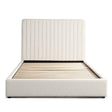 Brooke Ivory Boucle King Bed by Diamond Sofa at Eve Furniture