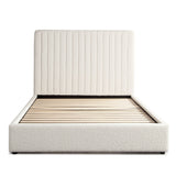 Brooke Ivory Boucle Queen Bed by Diamond Sofa at Eve Furniture