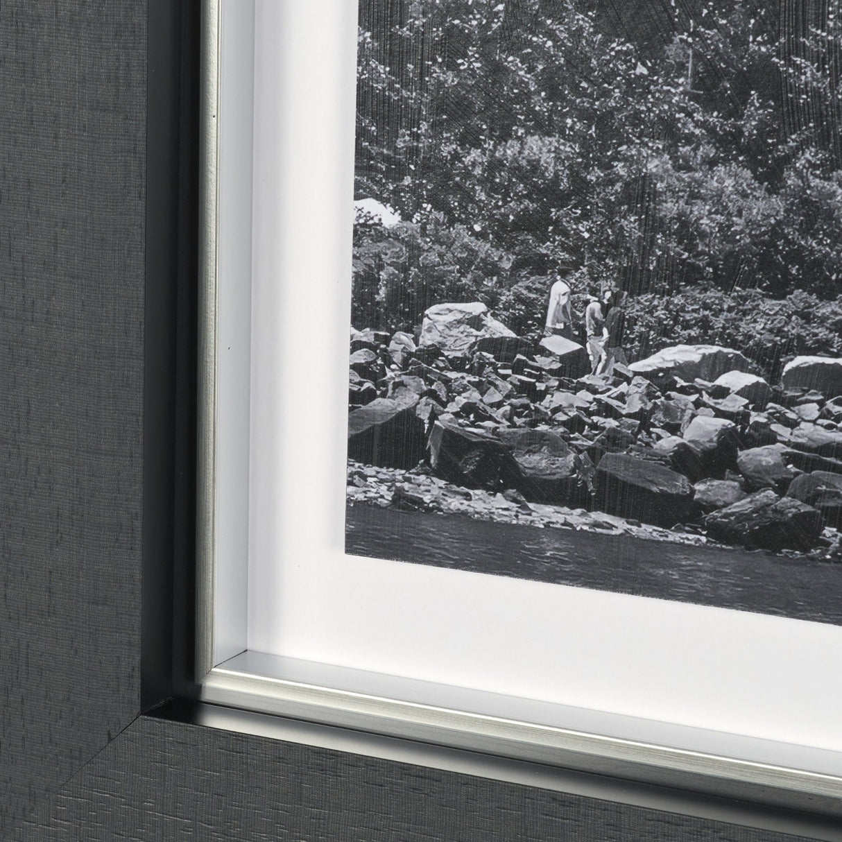 Brooklyn Bridge (Set of 3) by Richard Silver Textured Framed Art Print Matted under Glass by Mercana at Eve Furniture