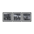 Brooklyn Bridge (Set of 3) by Richard Silver Textured Framed Art Print Matted under Glass by Mercana at Eve Furniture