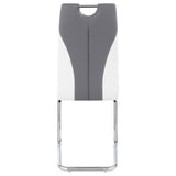 Brooklyn Gray/White Upholstered Side Chairs with S-frame, Set of 4 by Coaster at Eve Furniture