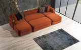 Brooklyn Orange Sectional by New Era Innovations at Eve Furniture