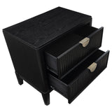 Brookmead Black 2-Drawer Nightstand by Coaster at Eve Furniture