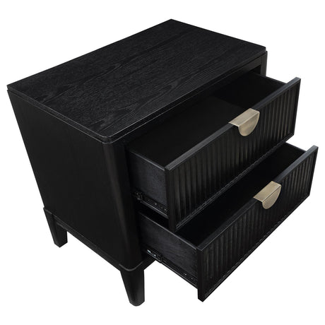 Brookmead Black 2-Drawer Nightstand by Coaster at Eve Furniture