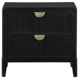 Brookmead Black 2-Drawer Nightstand by Coaster at Eve Furniture