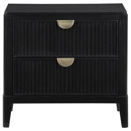 Brookmead Black 2-Drawer Nightstand by Coaster at Eve Furniture