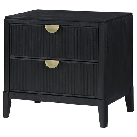 Brookmead Black 2-Drawer Nightstand by Coaster at Eve Furniture