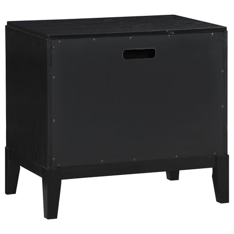 Brookmead Black 2-Drawer Nightstand by Coaster at Eve Furniture