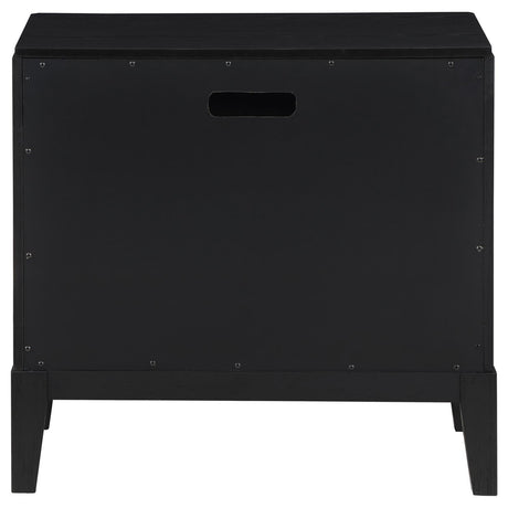 Brookmead Black 2-Drawer Nightstand by Coaster at Eve Furniture