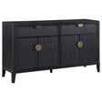 Brookmead Black 2-drawer Sideboard Buffet with Storage Cabinet by Coaster at Eve Furniture