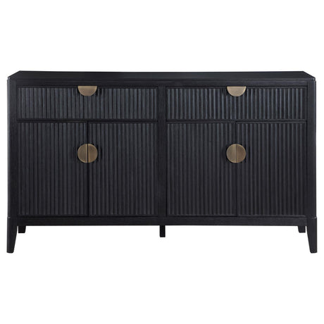 Brookmead Black 2-drawer Sideboard Buffet with Storage Cabinet by Coaster at Eve Furniture