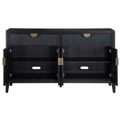 Brookmead Black 2-drawer Sideboard Buffet with Storage Cabinet by Coaster at Eve Furniture