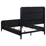 Brookmead Black 4-Piece Upholstered Queen Bedroom Set by Coaster at Eve Furniture
