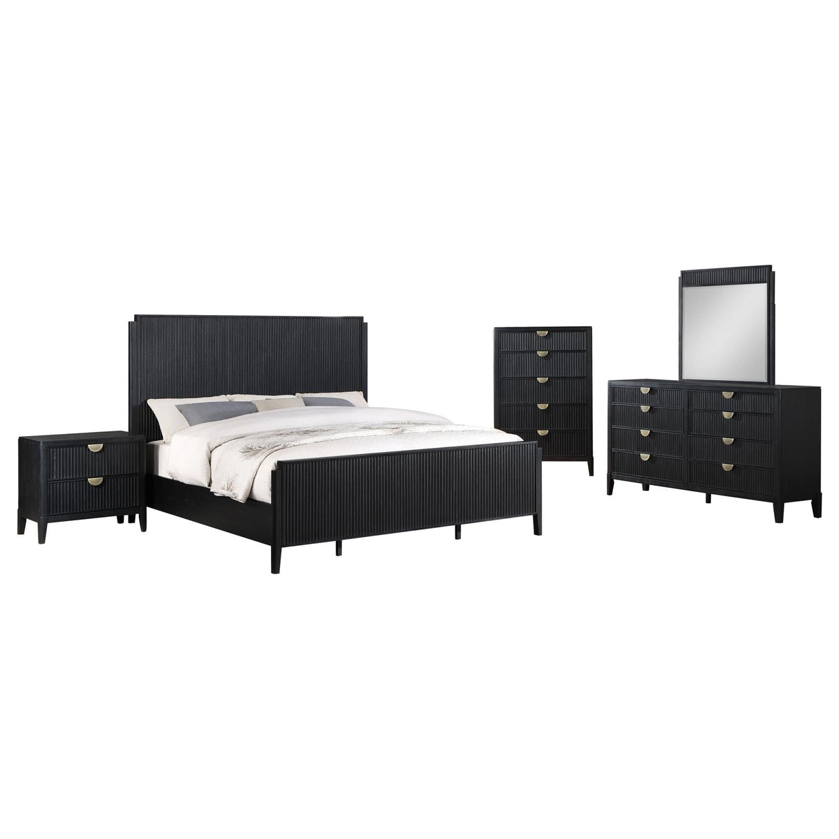 Brookmead Black 5-Piece Queen Bedroom Set by Coaster at Eve Furniture